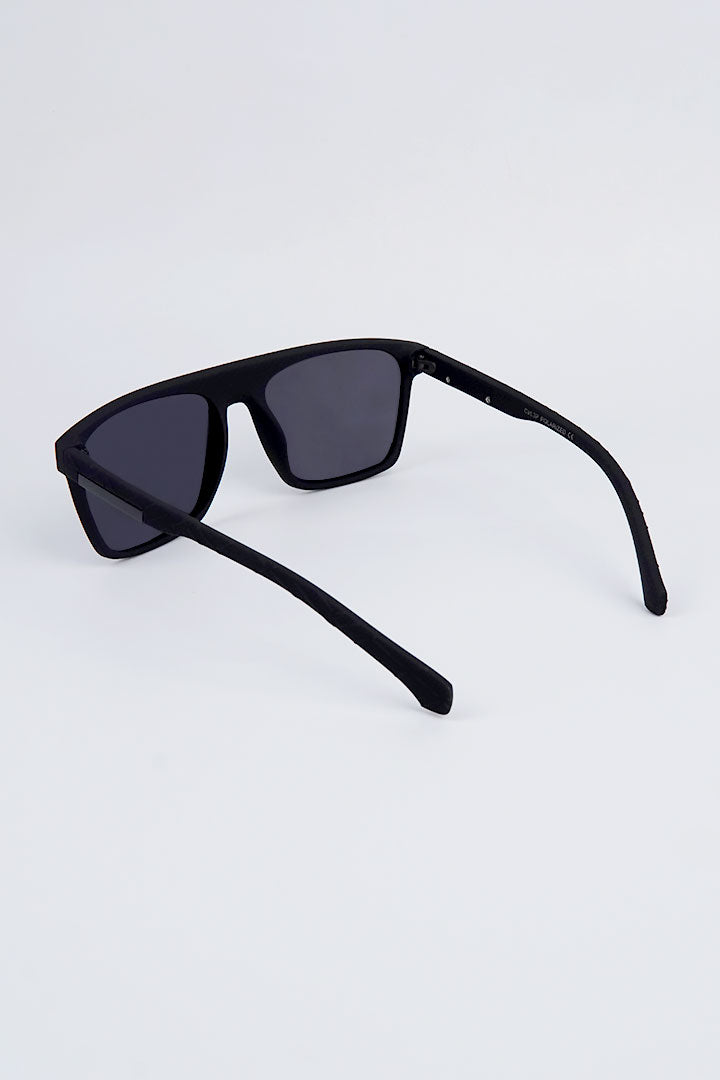 Classic Square Sunglasses - Black - Mendeez