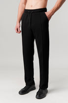 Pintex Jogger Pants - Black - Mendeez