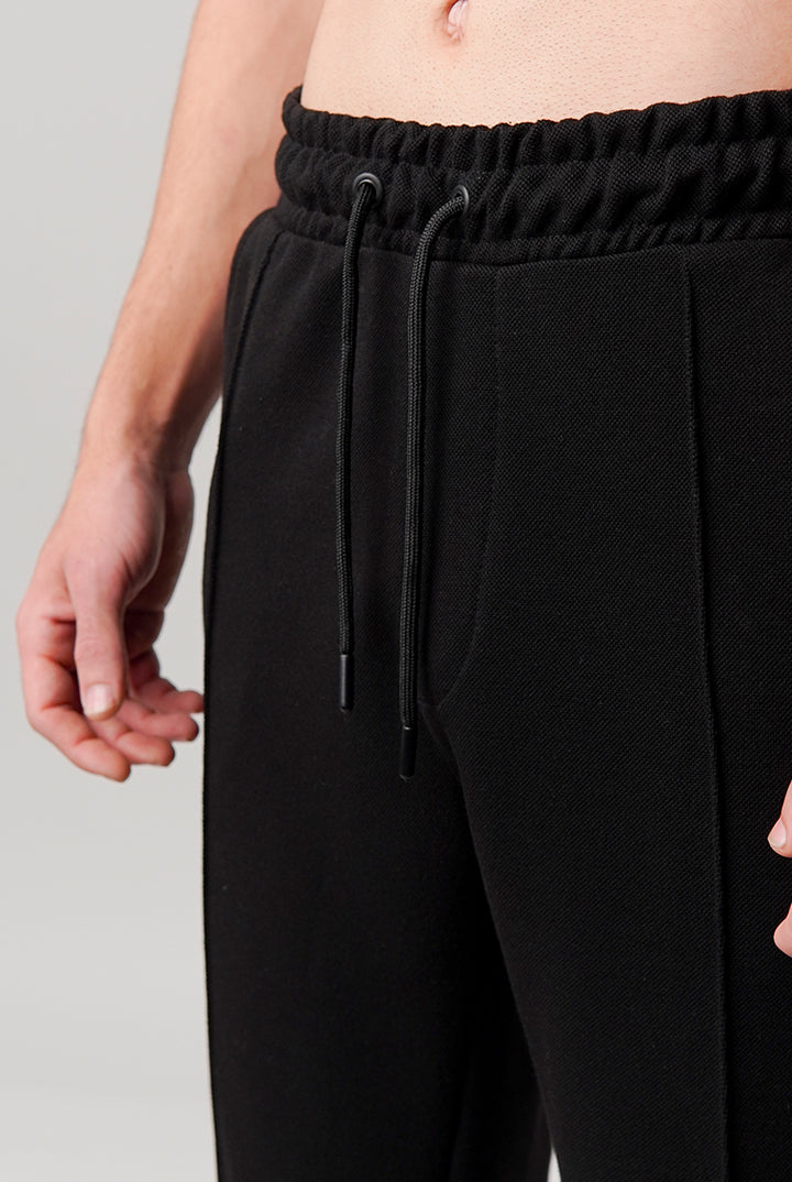 Pintex Jogger Pants - Black - Mendeez