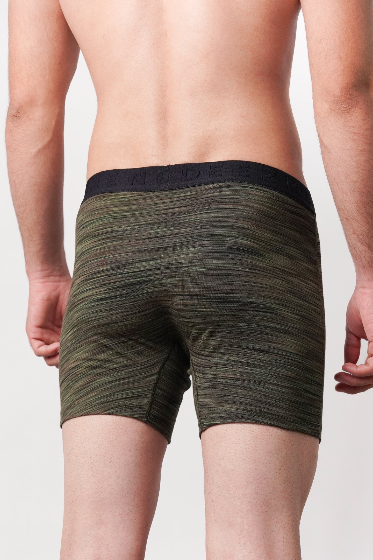 Printed All Day Boxers - Olive Green - Mendeez