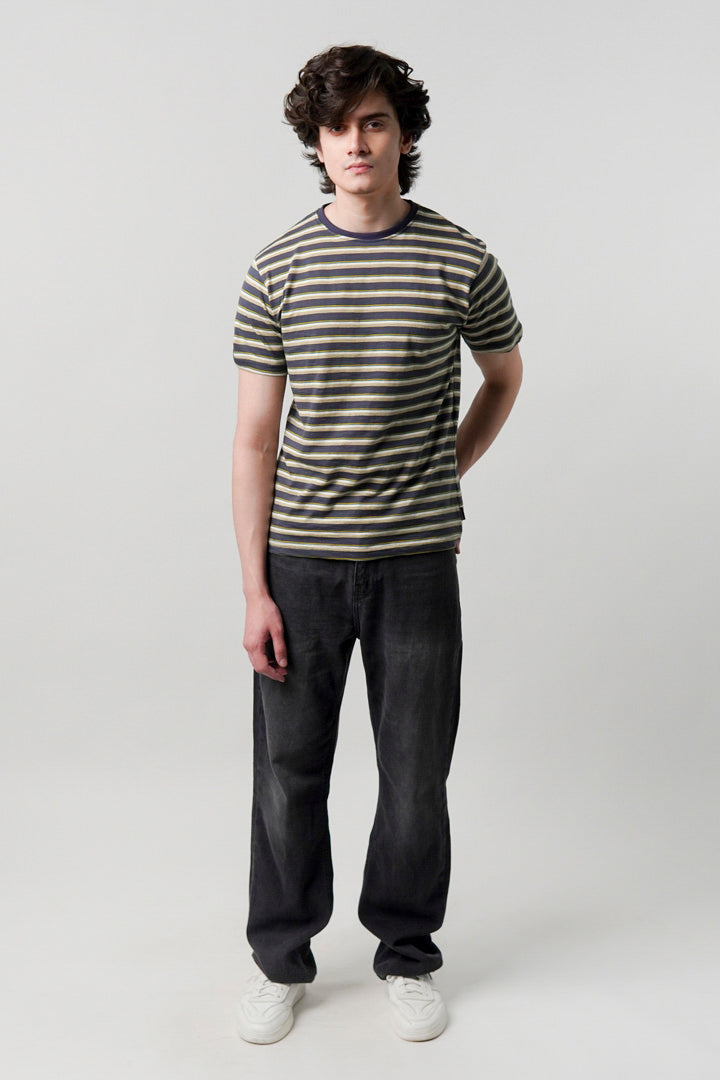 Striped T-Shirt - Multicolor - Mendeez