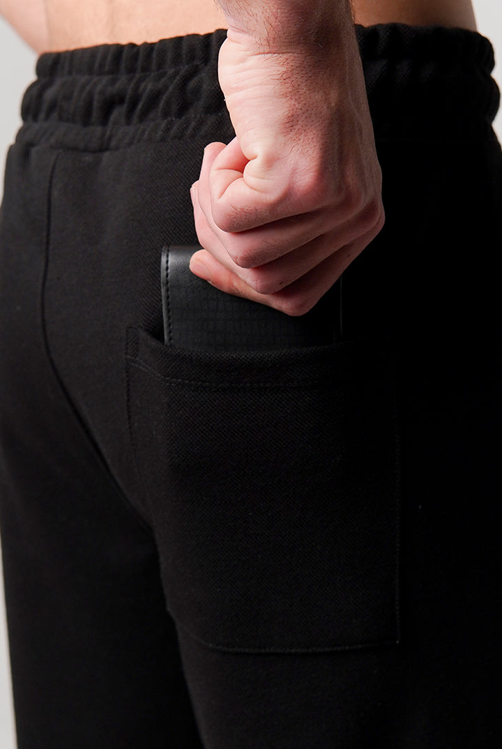 Pintex Jogger Pants - Black - Mendeez