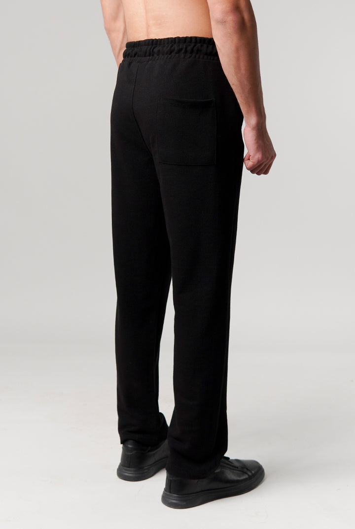 Pintex Jogger Pants - Black - Mendeez
