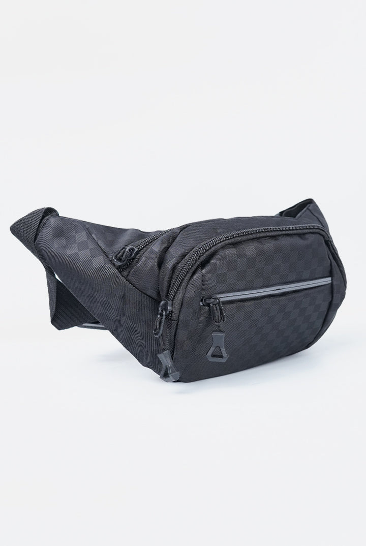 Checkerboard Waist Bag - Black-8-MENDEEZ