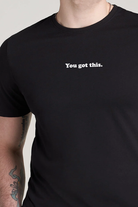 Printed Graphic Tee - Black - Mendeez