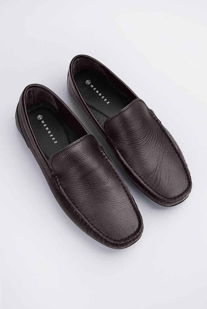 Classic Loafer Shoes - Brown - Mendeez