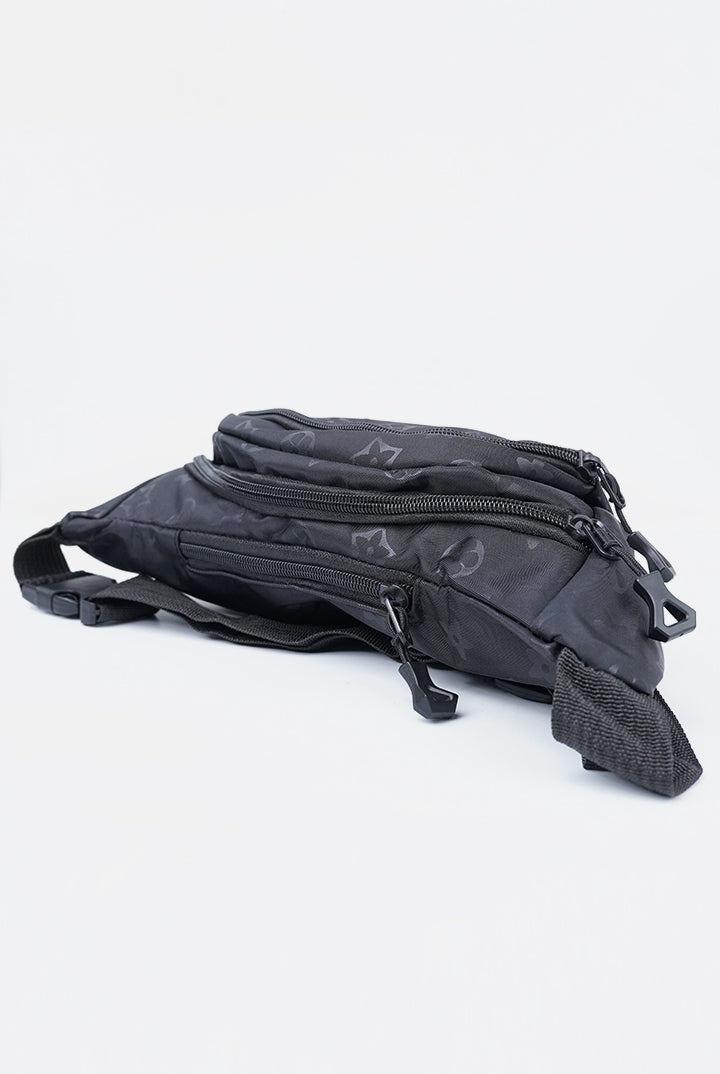 Motif Waist Bag - Black-2-MENDEEZ