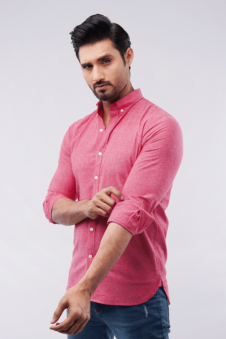 Oxford Shirt - Red Velvet - Mendeez PK