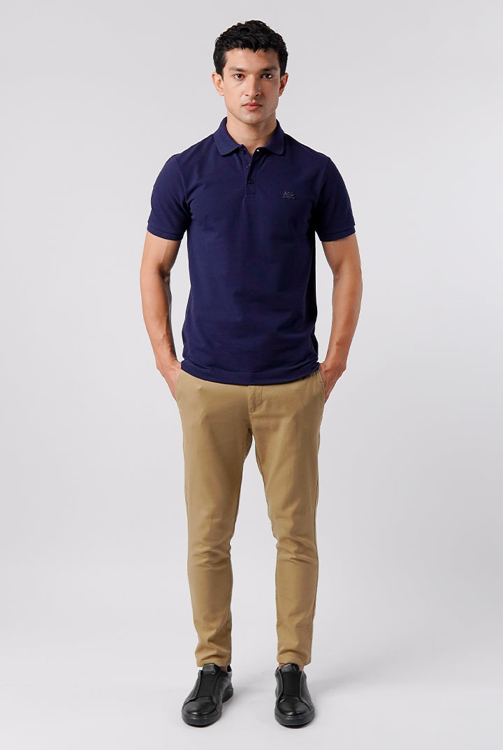 Regular Fit Polo Shirt - Navy Blue - Mendeez
