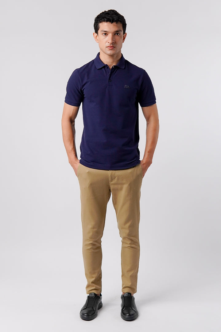 Regular Fit Polo Shirt - Navy Blue - Mendeez