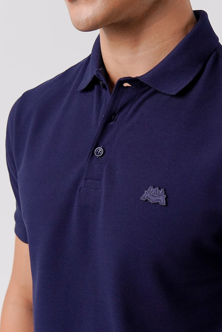 Regular Fit Polo Shirt - Navy Blue - Mendeez