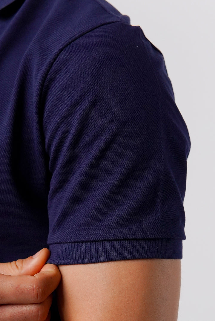 Regular Fit Polo Shirt - Navy Blue - Mendeez