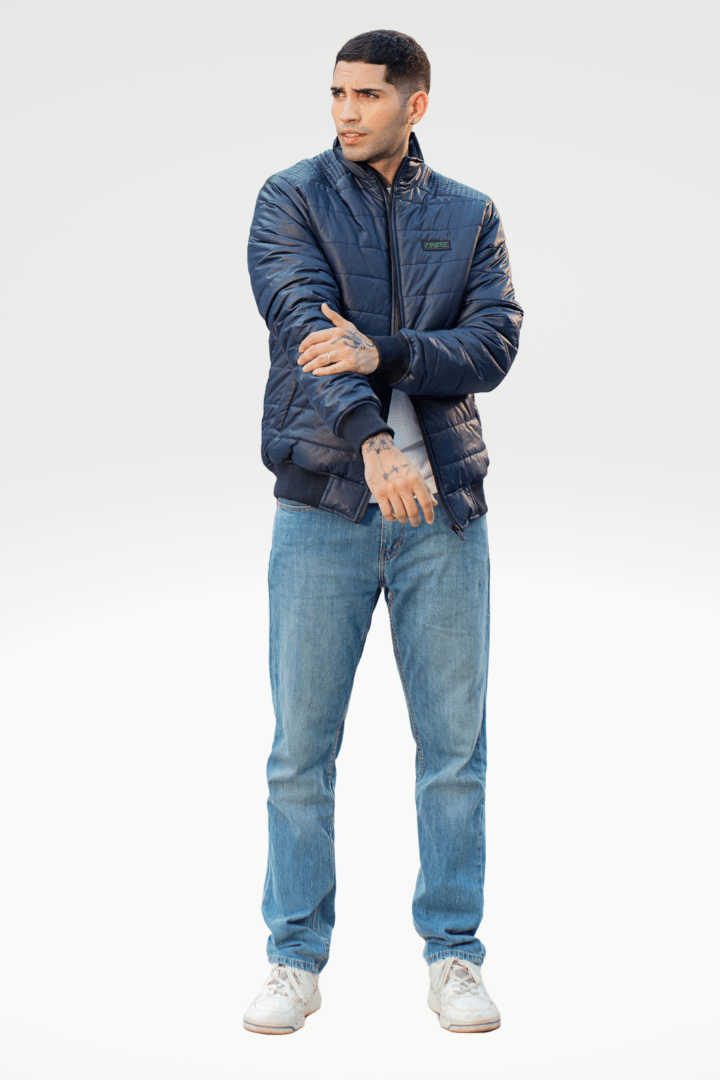 Navy Shield Windbreaker Jacket - Mendeez PK