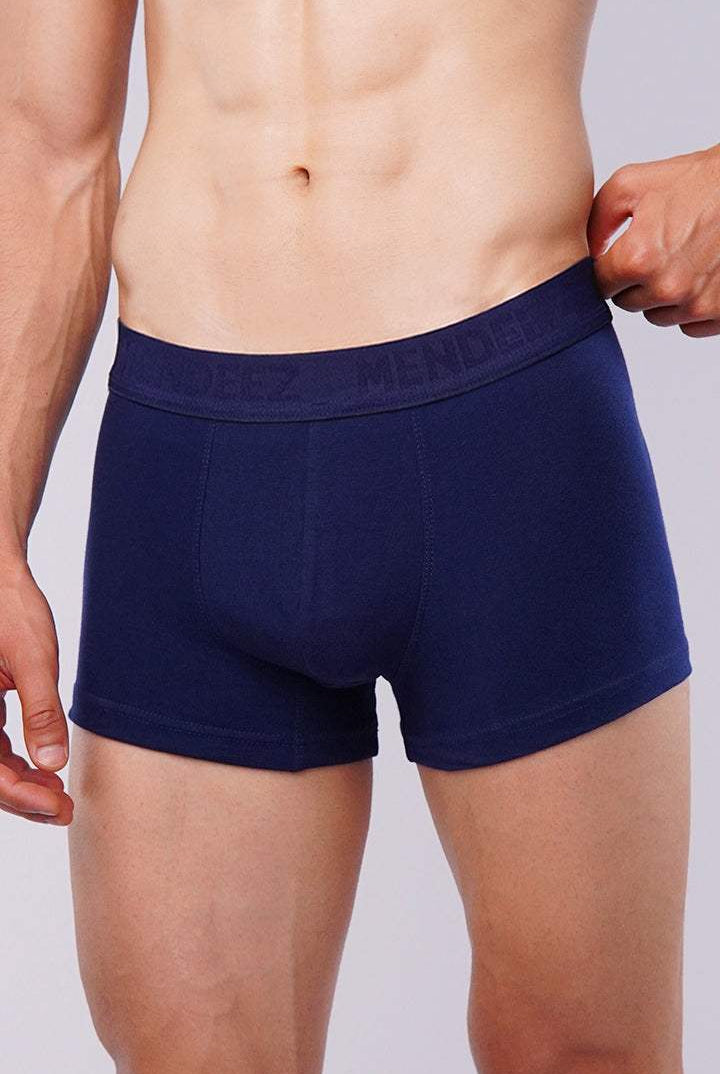 Boxer Trunk - Black, Navy Blue & Charcoal Grey Pack Of 3 - Mendeez