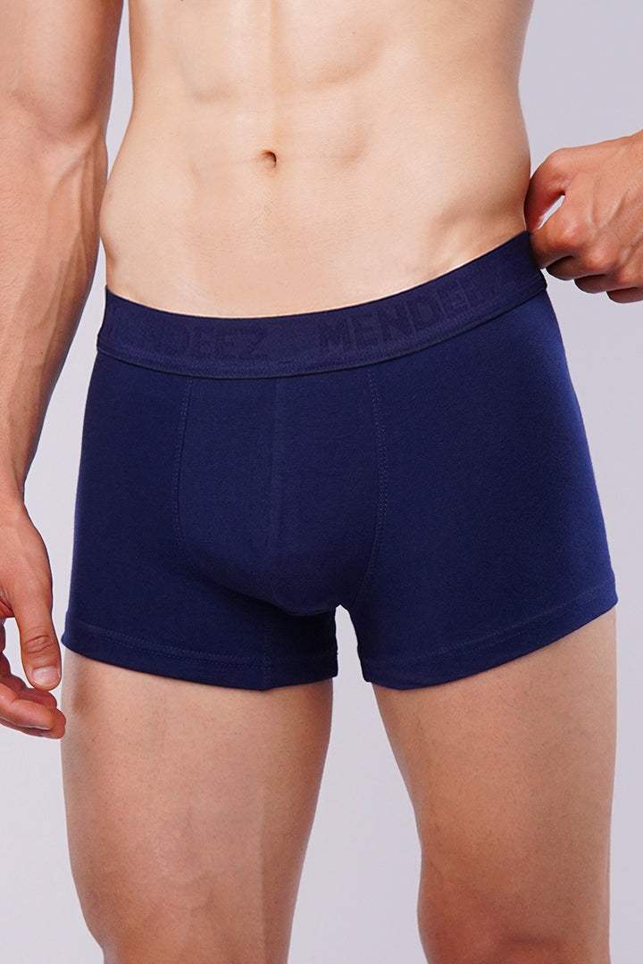Boxer Trunk - Black, Navy Blue & Charcoal Grey Pack Of 3 - Mendeez