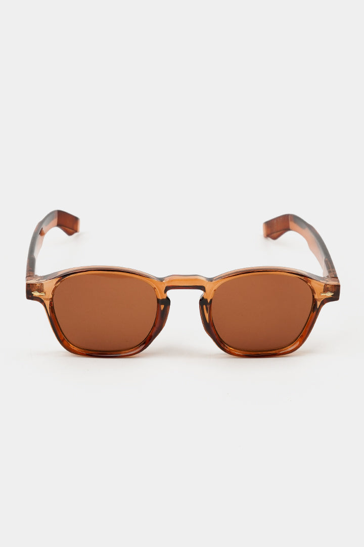 Square Sunglasses - Brown - Mendeez