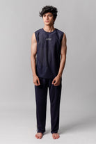 Mesh Tank Top - Navy Blue - Mendeez