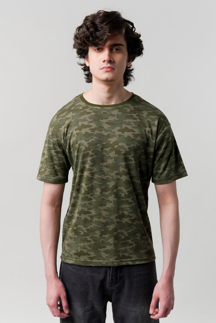 Printed T-Shirt - Camouflage - Mendeez