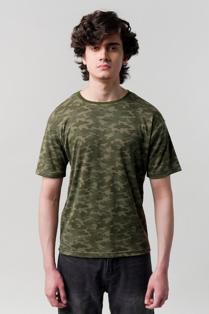 Printed T-Shirt - Camouflage - Mendeez
