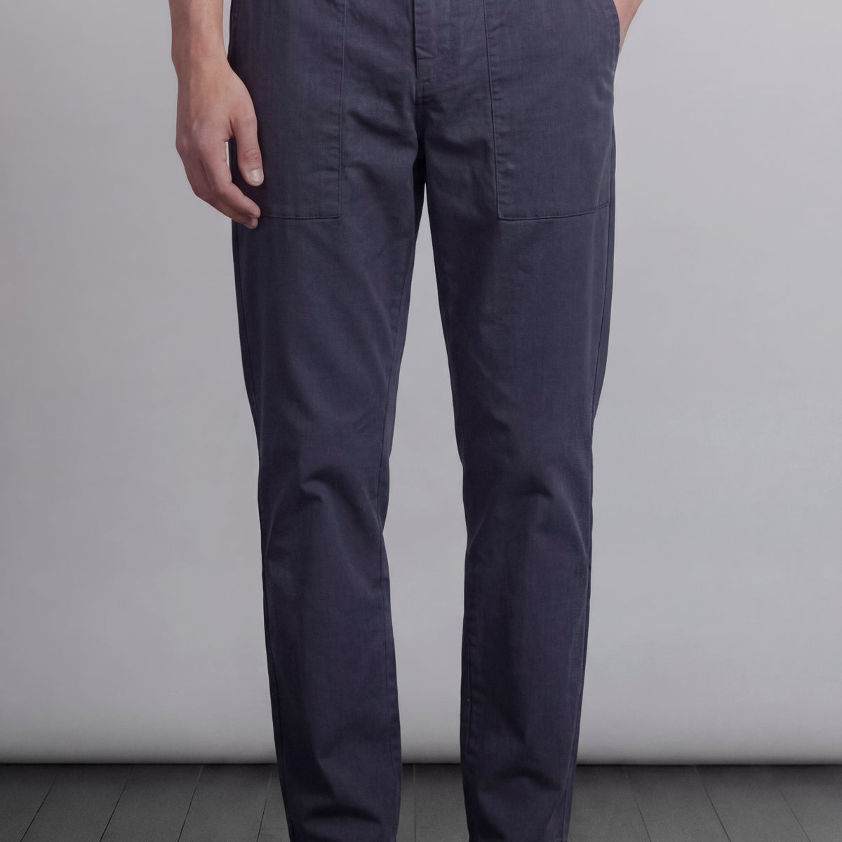 Classic Straight Pants - Navy Blue - Mendeez