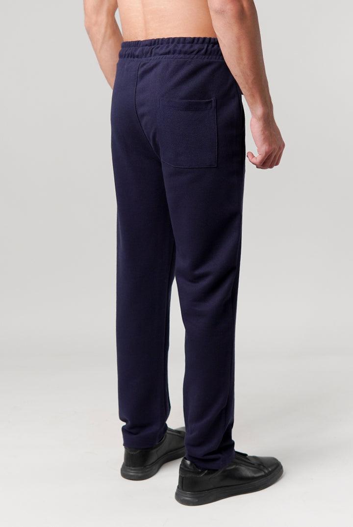 Pintex Jogger Pants - Navy Blue - Mendeez