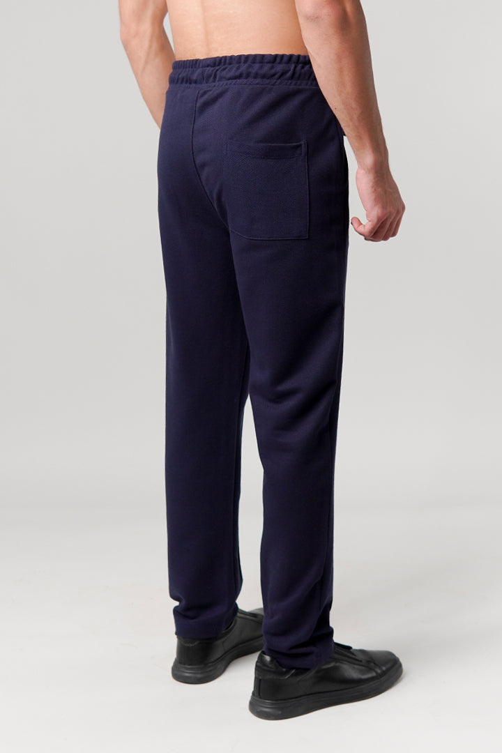 Pintex Jogger Pants - Navy Blue - Mendeez