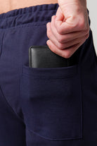 Pintex Jogger Pants - Navy Blue - Mendeez