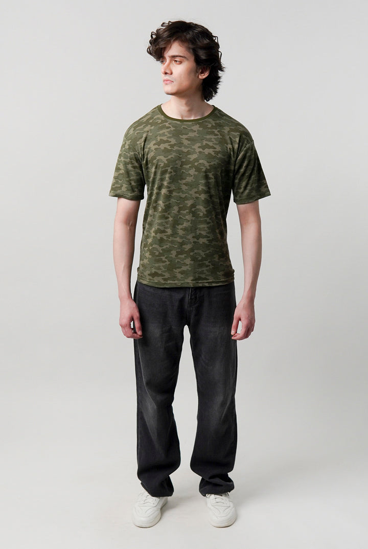 Printed T-Shirt - Camouflage - Mendeez