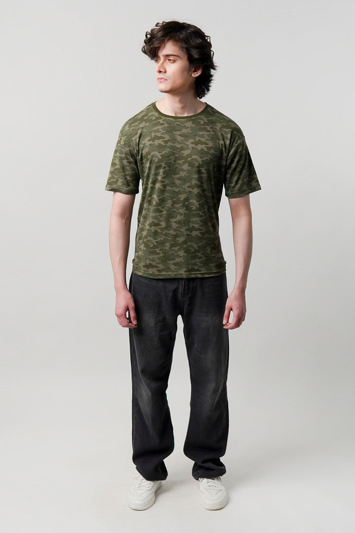 Printed T-Shirt - Camouflage - Mendeez