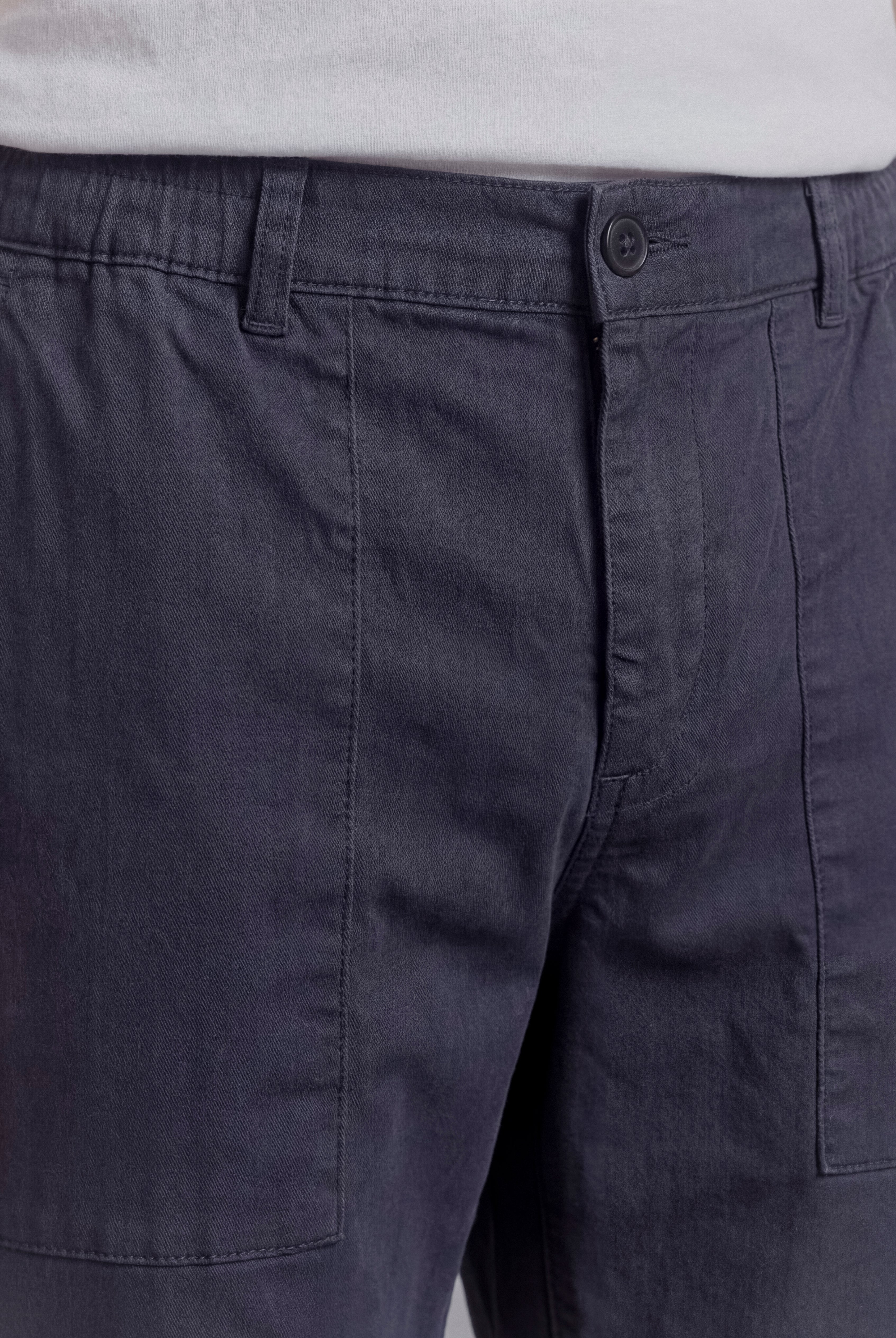 Classic Straight Pants - Navy Blue - Mendeez