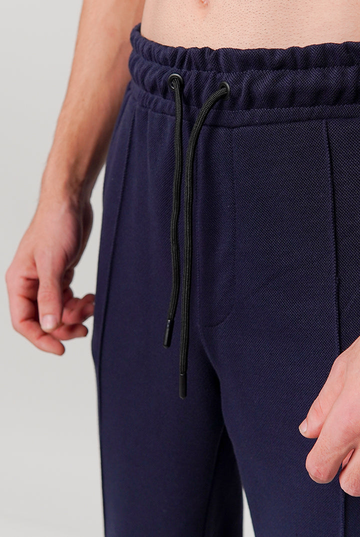 Pintex Jogger Pants - Navy Blue - Mendeez