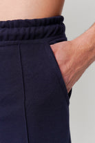 Pintex Jogger Pants - Navy Blue - Mendeez