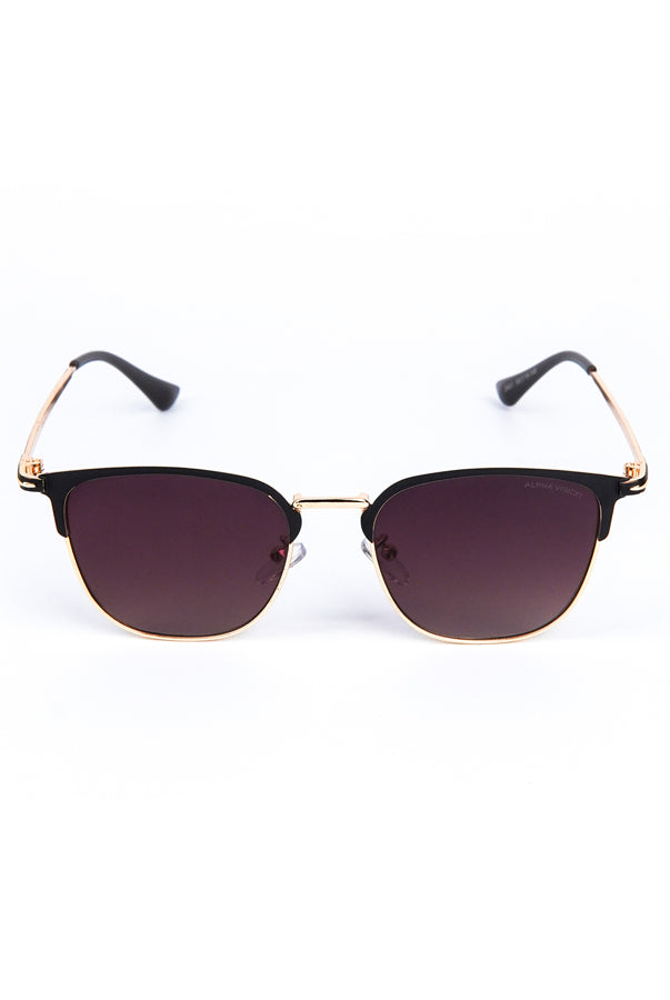 Club Master Square Sunglasses Black - Mendeez