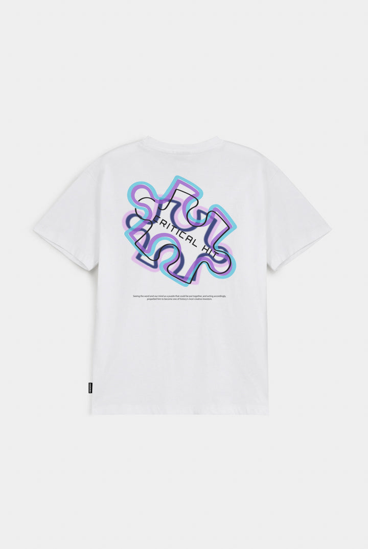 Printed Graphic Tee - White - Mendeez