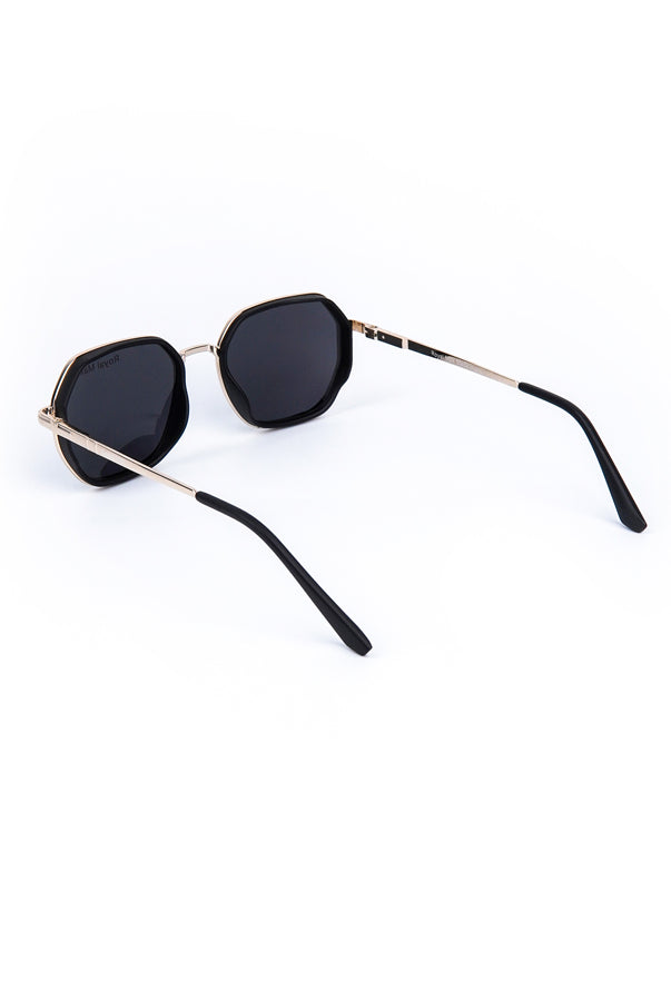 Geometric Sunglasses Black - Mendeez