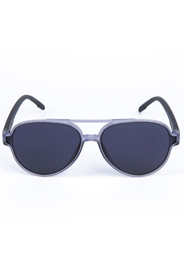 Aviator Oval Sunglasses Grey - Mendeez