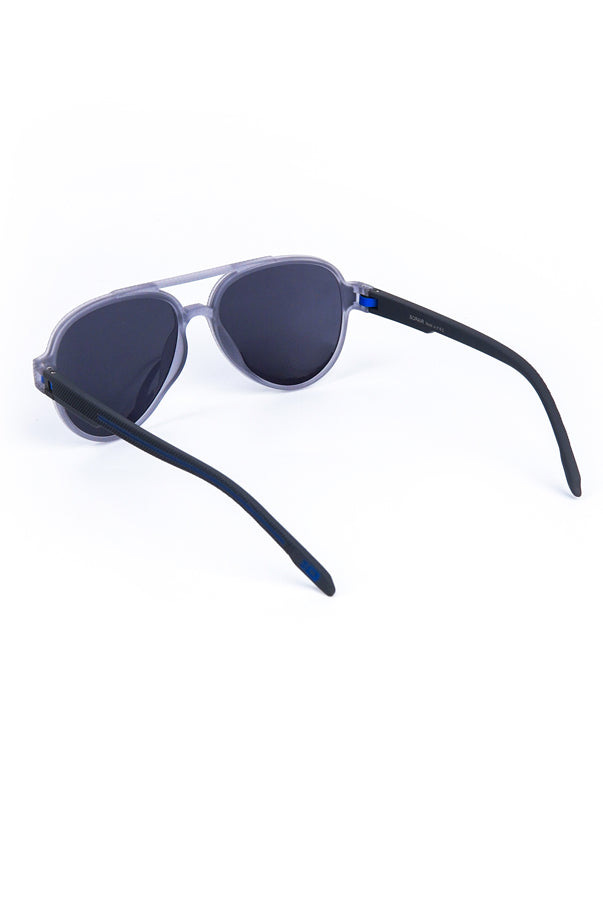 Aviator Oval Sunglasses Grey - Mendeez