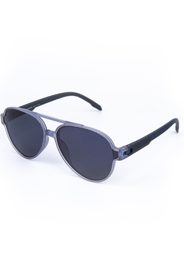 Aviator Oval Sunglasses Grey - Mendeez