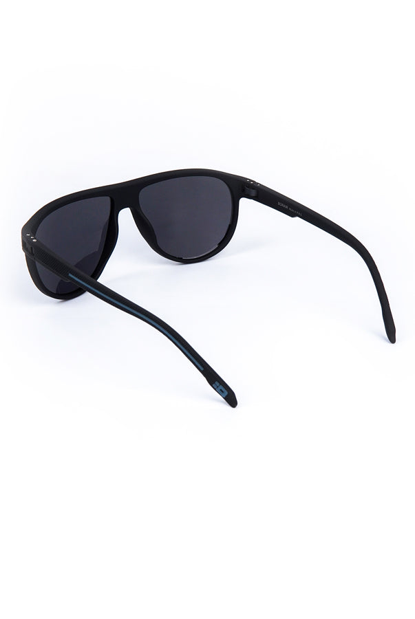 Aviator Round Sunglasses Black - Mendeez