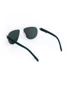 Aviator Round Transparent Sunglasses White - Mendeez