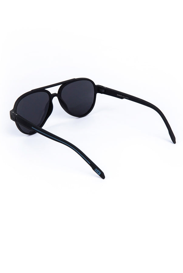 Aviator Oval Sunglasses Black - Mendeez