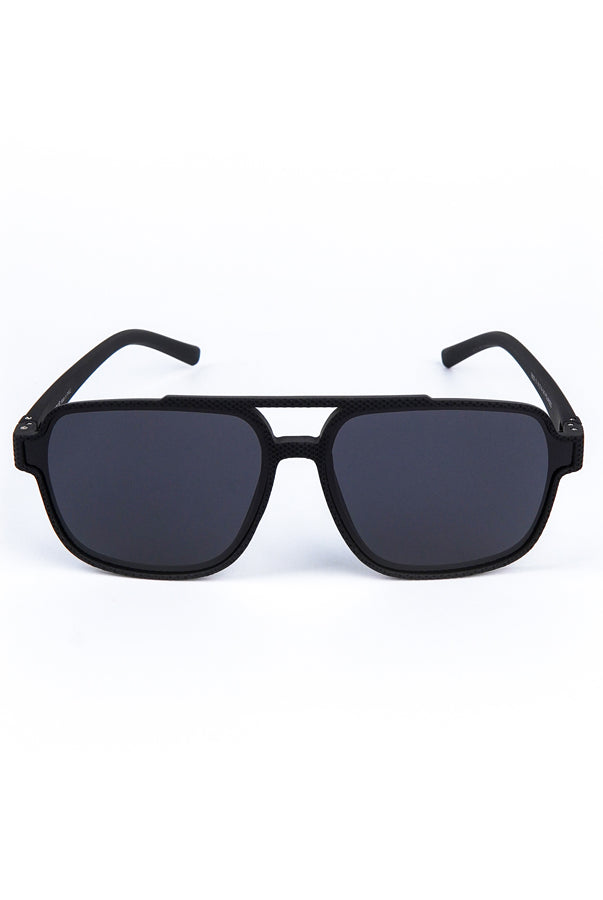 Aviator Square Sunglasses Black - Mendeez