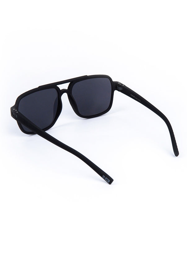 Aviator Square Sunglasses Black - Mendeez
