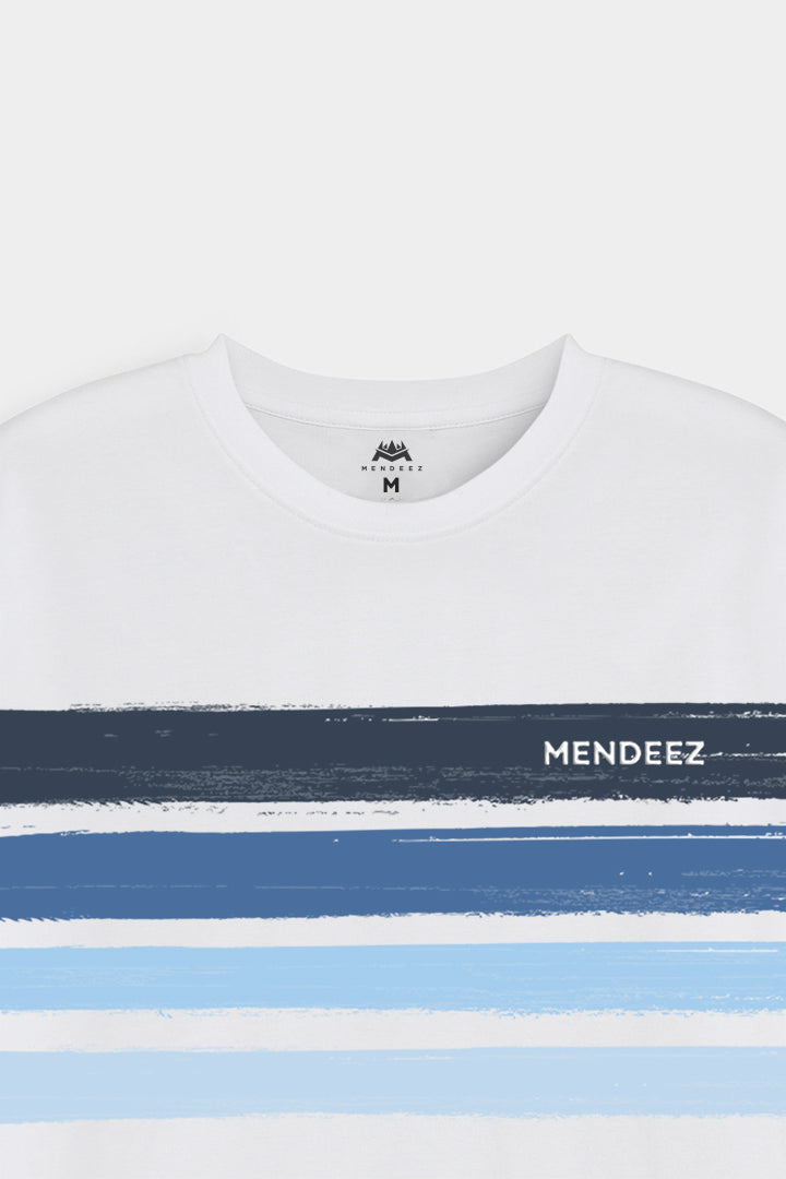 Printed Graphic Tee - White - Mendeez