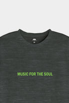 Printed Graphic Tee - Charcoal Grey - Mendeez