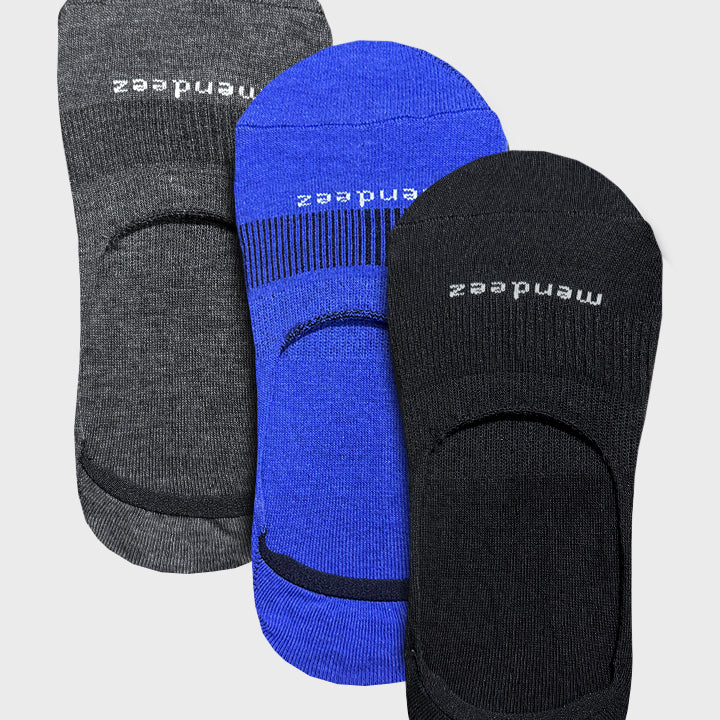 Valor Pack of 3 - No Show Socks - 3 Colors - Mendeez