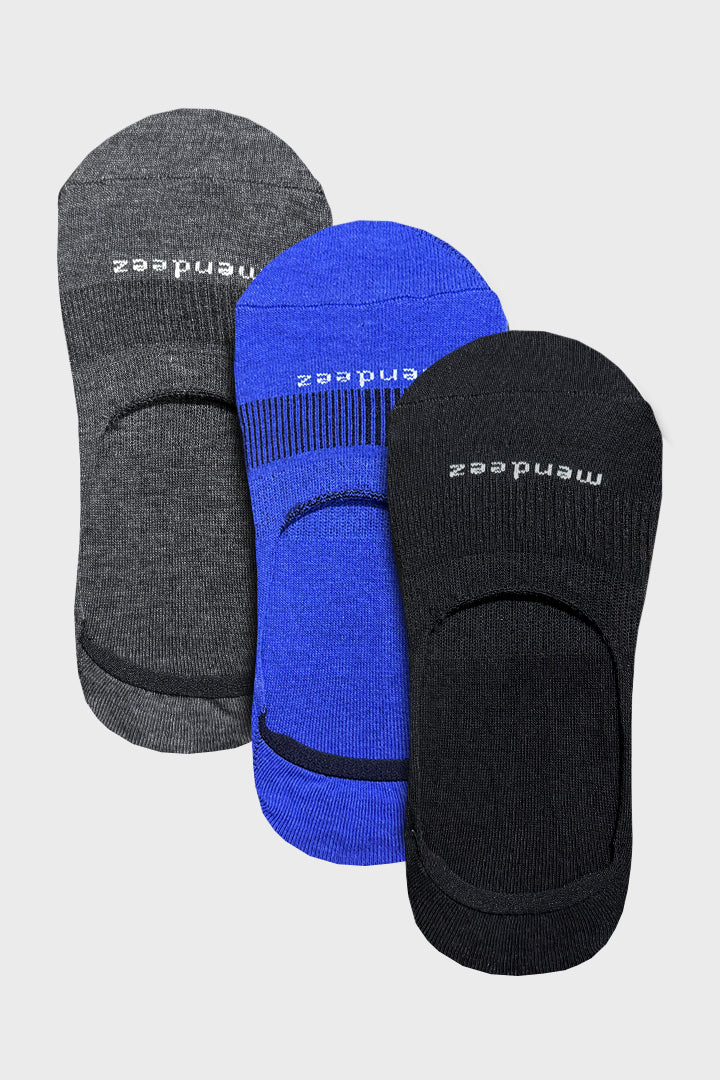 Valor Pack of 3 - No Show Socks - 3 Colors - Mendeez