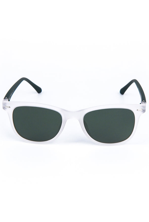Wayfarer Square Sunglasses White - Mendeez