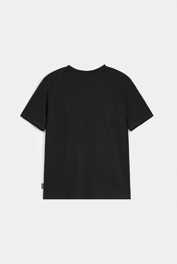 Printed Graphic Tee - Black - Mendeez