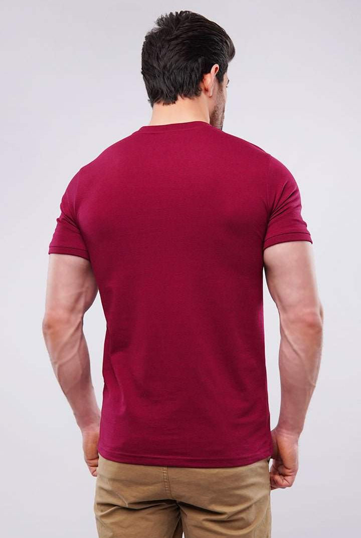 Basic Crew Neck - Burgundy - Mendeez PK